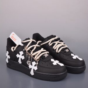 Air Force 1 Low Chrome Heart Black