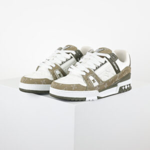 LV Trainer Khaki Green Monogram Denim