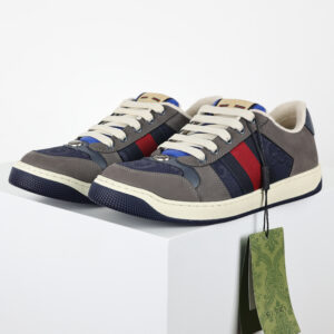 Gucci Screener Grey Suede