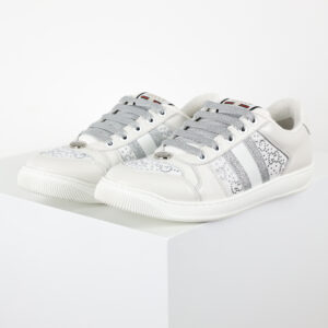 Gucci Screener Embellished Leather Sneakers