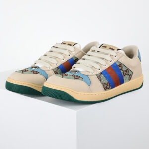 Gucci Screener Sneaker Brown Blue Red